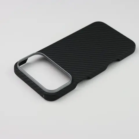 CELLECT Aramid mágneses karbon mintás tok Apple iPhone 17 Pro / iPhone 18 Pro fekete