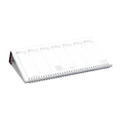 TOPTIMER Calendar desk horizontal 2026 burgundy