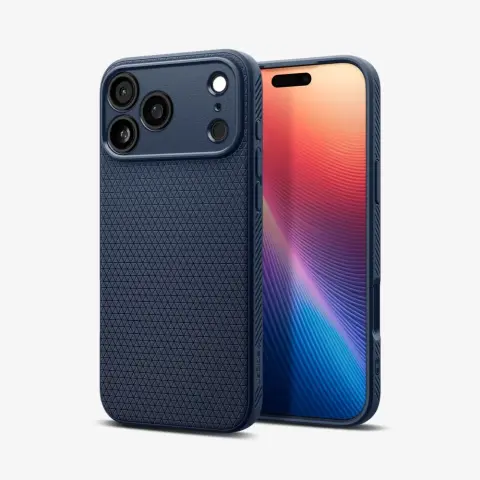 SPIGEN Liquid Air hátlaptok iPhone 17 Pro Max / iPhone 18 Pro Max sötétkék