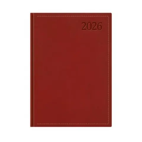 TOPTIMER Traditional calendar planner B5 weekly 2026 burgundy