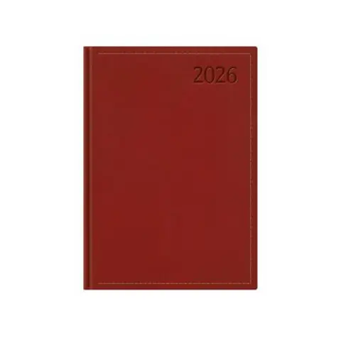 TOPTIMER Traditional daily planner B6 2026 burgundy