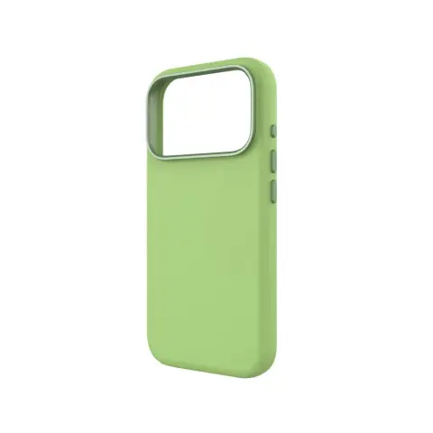 CELLECT Husă magnetică moale din silicon pentru iPhone 17 Pro Max / iPhone 18 Pro Max verde neon