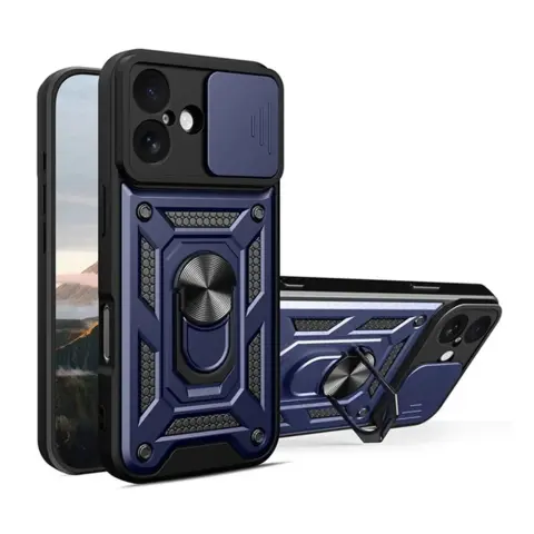 GIGAPACK iphone 17 defender silicone phone case impact-resistant with camera protection dark blue