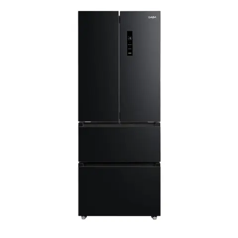 GABA GMR-392BE Refrigerator French door 244L/147L Black