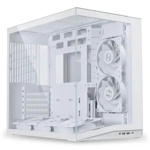 LIAN LI O11D Mini V2 Flow TG bijela verzija bez ventilatora