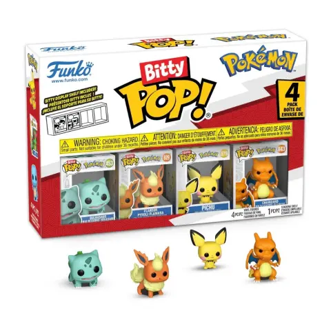 FUNKO Bitty Pop S3 Pokémon figura szett 4 darabos