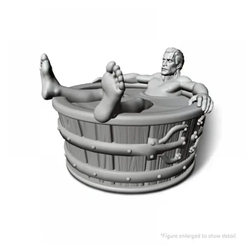RESTORATION GAMES Unmatched The Witcher : Geralt in Bathtub festetlen miniatűr figura