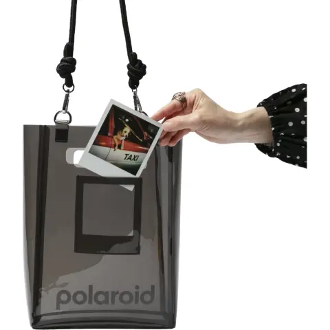 POLAROID Bucket Bag válltáska fekete