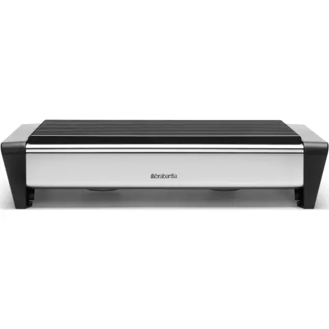 BRABANTIA Food Warmer food warmer stand. with 2 tea light holders. silk matte steel body. stainless steel rack - 477102
