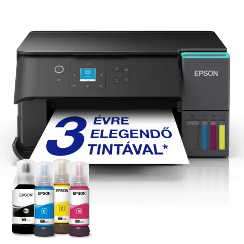 EPSON EcoTank L4360 többfunkciós Wi-Fi-s AirPrint-funkciós tintatartályos A4-es nyomtató szkenneléssel másolással és kétoldalas nyomtatással valamint akár 3 évre elegendő tintával