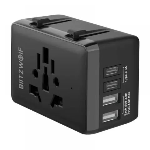BLITZWOLF BW-TA1 4 az 1-ben utazós adapter