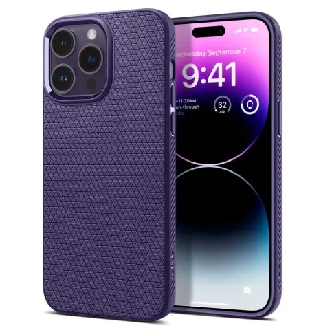 SPIGEN Liquid Air back cover case iPhone 14 Pro purple