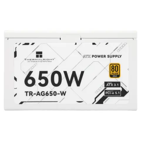 THERMALRIGHT Modular 650W 80 Plus Gold power supply white