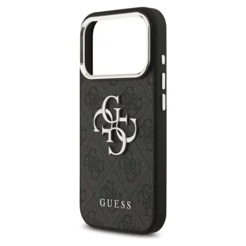 GUESS Big 4G Logo Small Classic Logo iPhone 17 Pro Max / iPhone 18 Pro Max fekete-ezüst