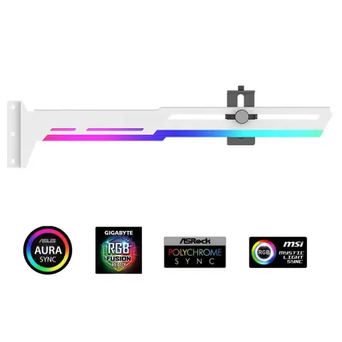 1STCOOL GPU holder metal ARGB white