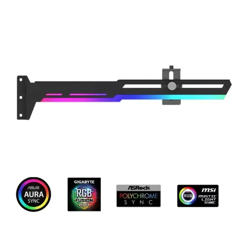 1STCOOL GPU holder metal ARGB black