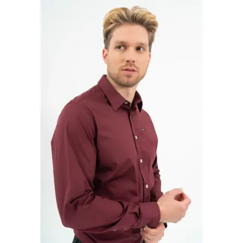 BUDMIL Modern fit ing Férfi XL bordó