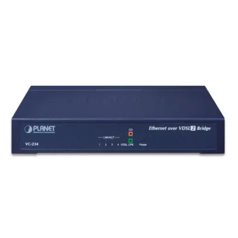 PLANET VC-234 4-Port Ethernet over VDSL2 Bridge (Profile 30a)