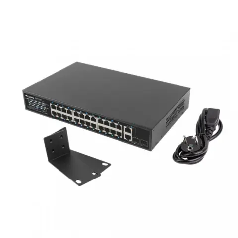 LANBERG RSFE-24P-2C-360 24x 100Mb PoE+ Switch