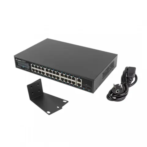 LANBERG RSGE-24P-2GE-2S-360 24x 1GbE PoE+ Switch