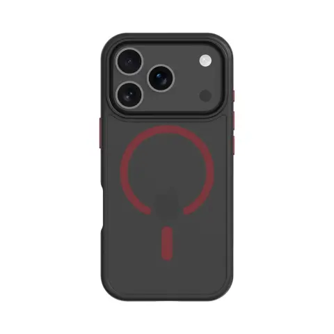 TACTICAL MagForce Hyperstealth 2.0 MagSafe tok iPhone 17 Pro / iPhone 18 Pro fekete-piros