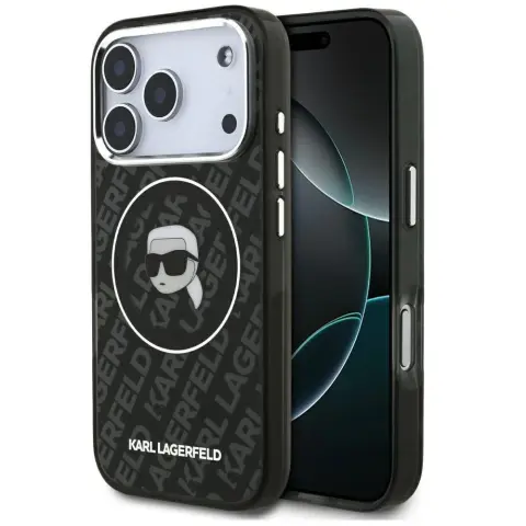 KARL LAGERFELD IML Karl Head MagSafe tok iPhone 17 Pro / iPhone 18 Pro fekete