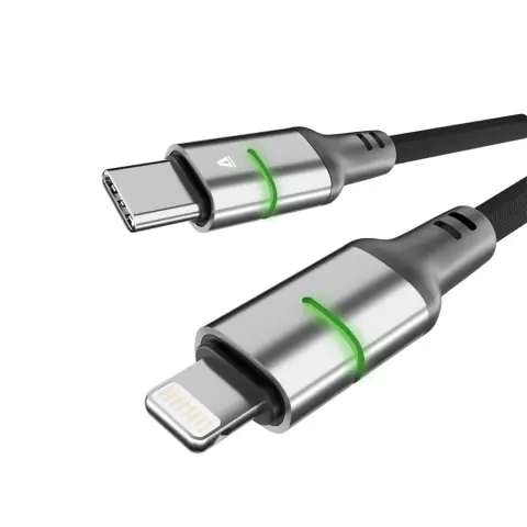 AVAX USB 2.0 Type C Lightning Töltő/adat Crno 1m AVAX CB635