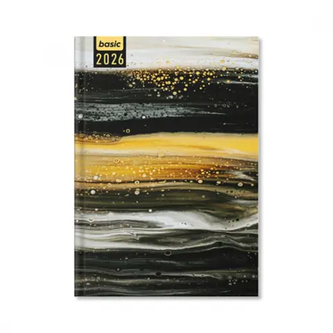 PerioD Basic Layers 2026 A5 napi beosztású határidőnapló