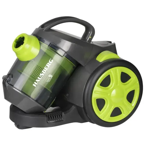 HAUSBERG HB-2090VR Porszívó porzsáknélküli 1200W 1.5L Fekete/Zöld