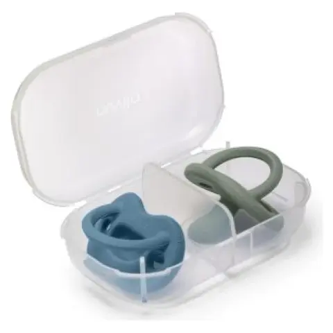 NUVITA Orthosoft Light szilikon cumi szett 0+ hó 2 db - Powder Blue - Sage Green