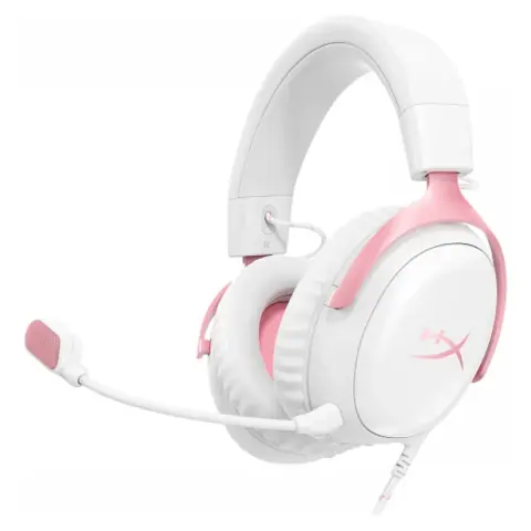 HP HyperX Cloud III fehér/rózsaszín