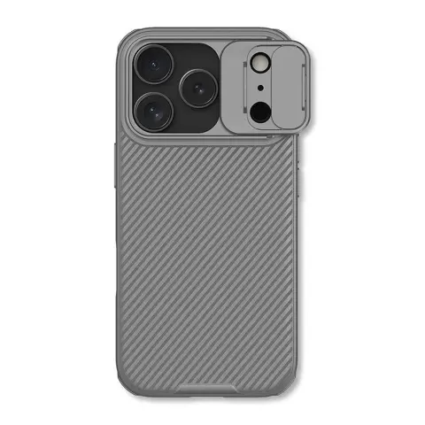 NILLKIN CamShield Pro back cover with sliding camera protection iPhone 17 Pro / iPhone 18 Pro gray