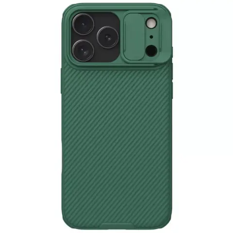 NILLKIN CamShield Pro Back Cover with Sliding Camera Protection iPhone 17 Pro / iPhone 18 Pro green
