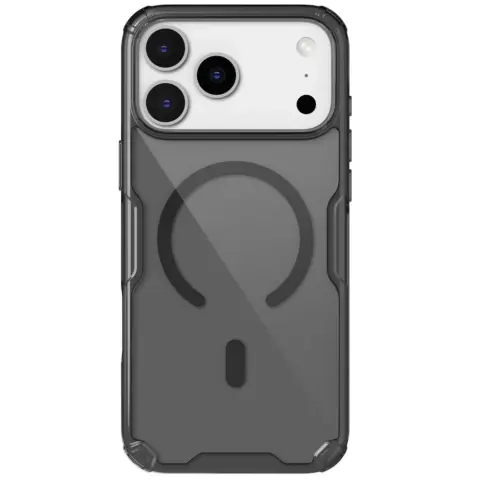 NILLKIN Nature Pro Magnetic hátlap Apple iPhone 17 Pro Max / iPhone 18 Pro Max átlátszó-fekete