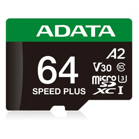 ADATA SPEED PLUS 64GB MicroSDXC 140 MB/s UD64GUI3V30A2SP-RA1