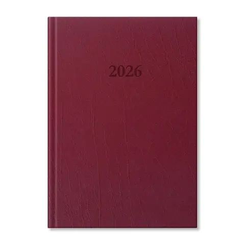 PerioD Standard 2026 B5 weekly planner burgundy faux leather diary