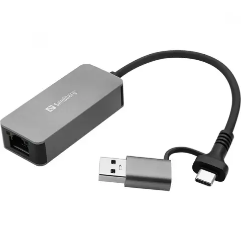 SANDBERG USB-C/A 2.5 GbE RJ45 Adapter