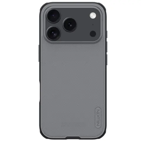 NILLKIN Super Frosted Pro hátlap tok iPhone 17 Pro / iPhone 18 Pro fekete-átlátszó