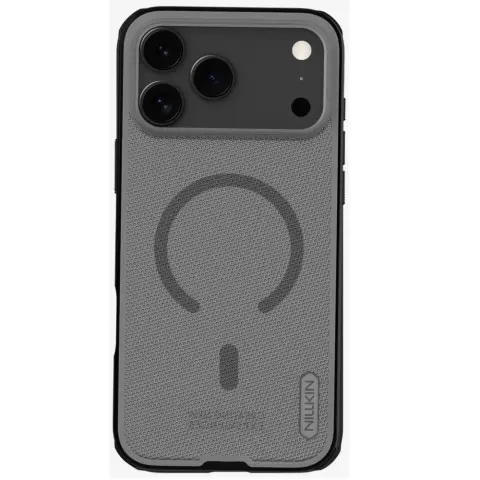 NILLKIN Super Frosted Pro Magnetic Magsafe védőtok iPhone 17 Pro Max / iPhone 18 Pro Max fekete-átlátszó