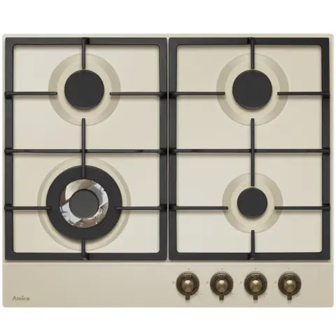 AMICA HGSCi RETRO Gas cooktop 4 zones Ivory