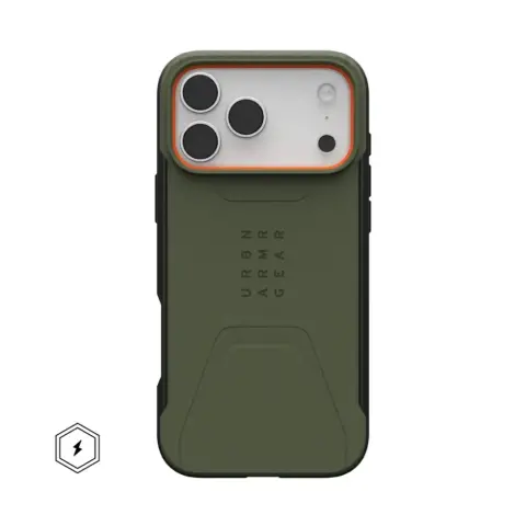 UAG iPhone 17 Pro Max / iPhone 18 Pro Max UAG CIVILIAN defender szilikon telefonvédő erős ütésállóság MagSafe SÖTÉTZÖLD