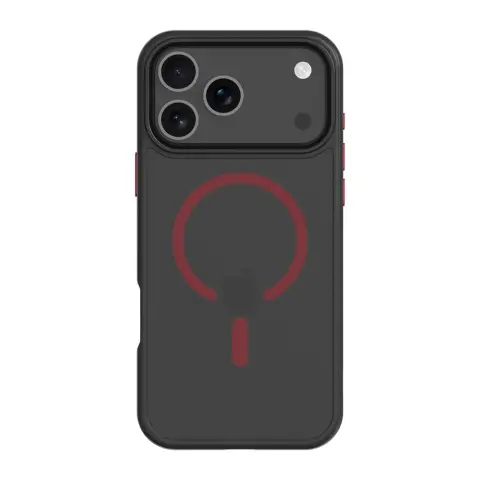 TACTICAL MagForce Hyperstealth 2.0 MagSafe tok iPhone 17 Pro Max / iPhone 18 Pro Max fekete-piros