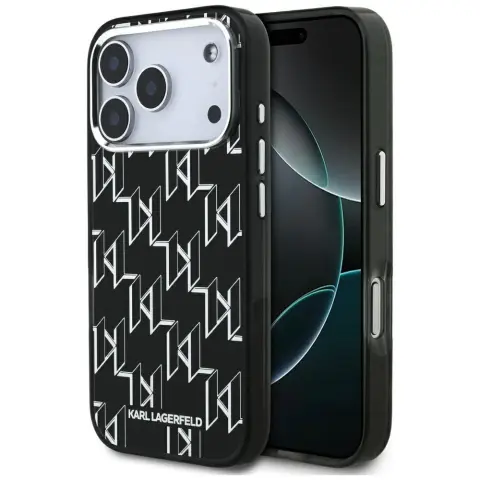 KARL LAGERFELD IML KL Monogram MagSafe tok iPhone 17 Pro Max / iPhone 18 Pro Max fekete