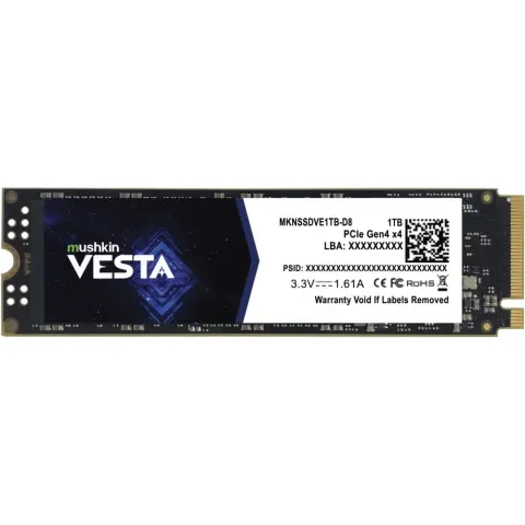 MUSHKIN 1TB Vesta M.2 PCIe M.2 2280 MKNSSDVE1TB-D8