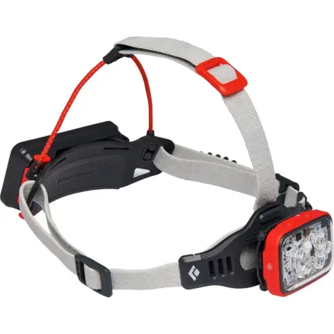BLACK DIAMOND Distance 1500 LED fejlámpa szürke-piros