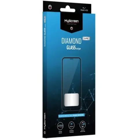MYSCREEN Diamond Glass Edge képernyővédő HMD Pulse / Pulse Plus fekete