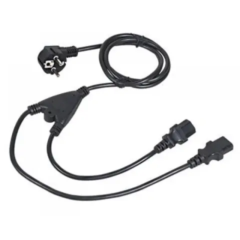 C-TECH 230V IEC Táp Fekete 1.8m CB-PWRC13-18-Y