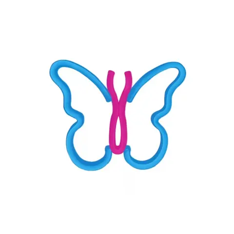 YOOUP PM037933 LED Fali neon dekor Butterfly
