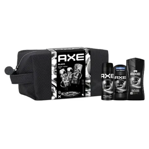 AXE Black Karácsonyi ajándékcsomag férfiaknak neszeszerrel