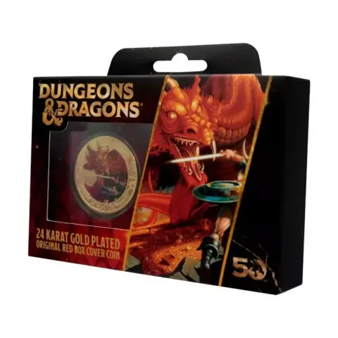FANATTIK Dungeons & Dragons 24 karátos arannyal bevont gyűjtői érme